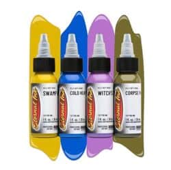 דיו לקעקועים - Kelly Doty Resurrection Ink Set of 4 — 1oz Bottles — Eternal Tattoo Ink