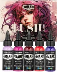 דיו לקעקועים - Lush by Dynamic 1oz 5 Bottle Color Set