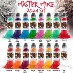 דיו לקעקועים - Master Mike Asian Set