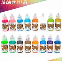 דיו לקעקועים - World Famous 16 Color INK SET #1