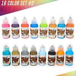 דיו לקעקועים - World Famous 16 Color INK SET #2