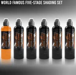 דיו לקעקועים - Five Stage shading set 4oz