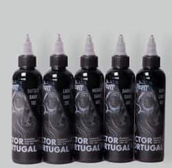 דיו לקעקועים - Victor Portugal Darkest Ink Set 4 oz