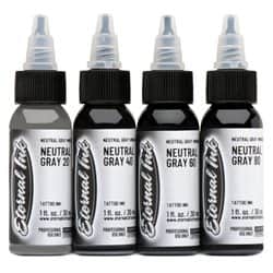 דיו לקעקועים - Neutral Gray Set 1oz